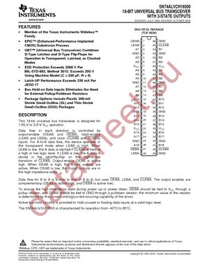 74ALVCH16500DGGRG4 datasheet  